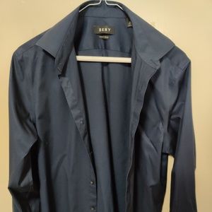 DKNY Men's Dress Shirt Regular Fit